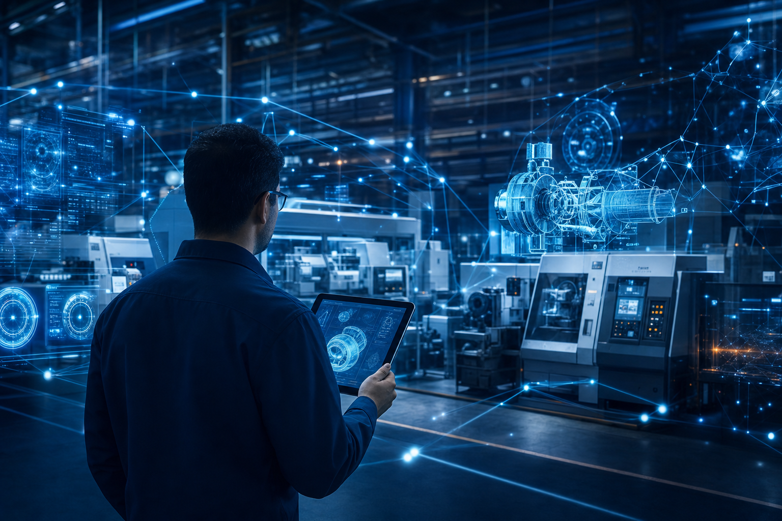 Industrie 4.0 - vernetzte Produktion und digitale Fertigung